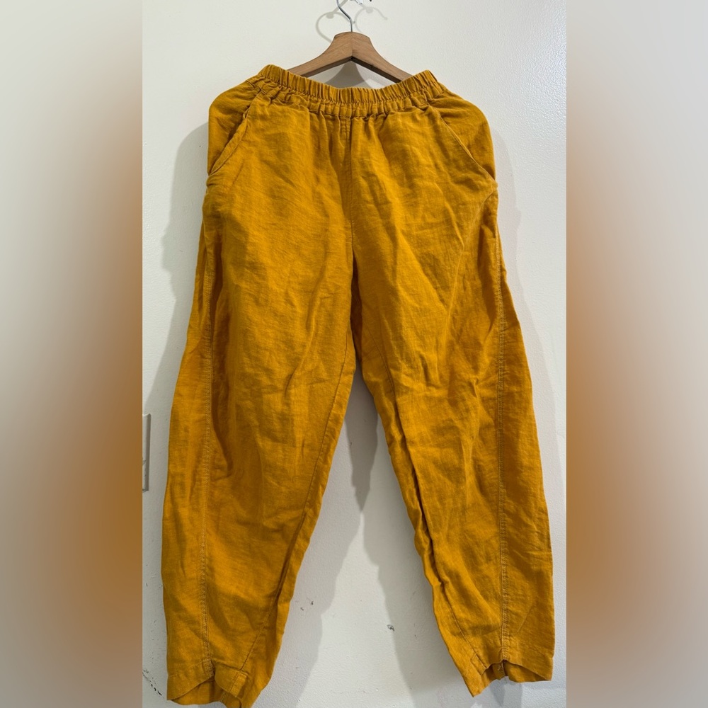 YUVITA Everyday Relaxed Joggers in Mustard Yellow